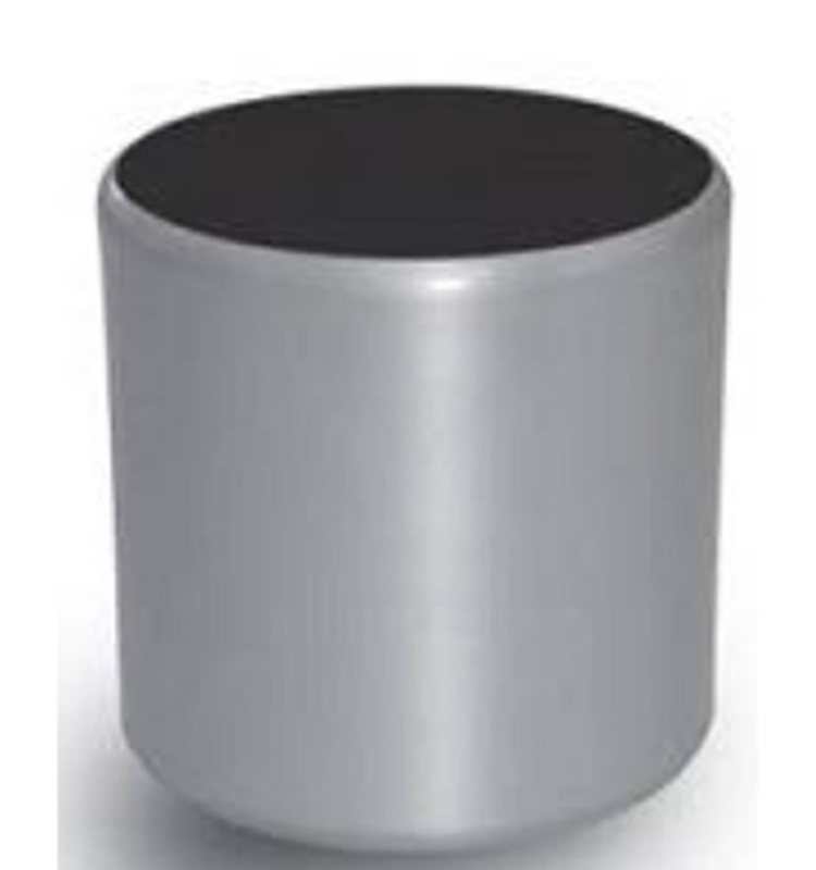 Round Planter Chrome 35 cm