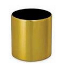 Round Planter Gold 35 cm